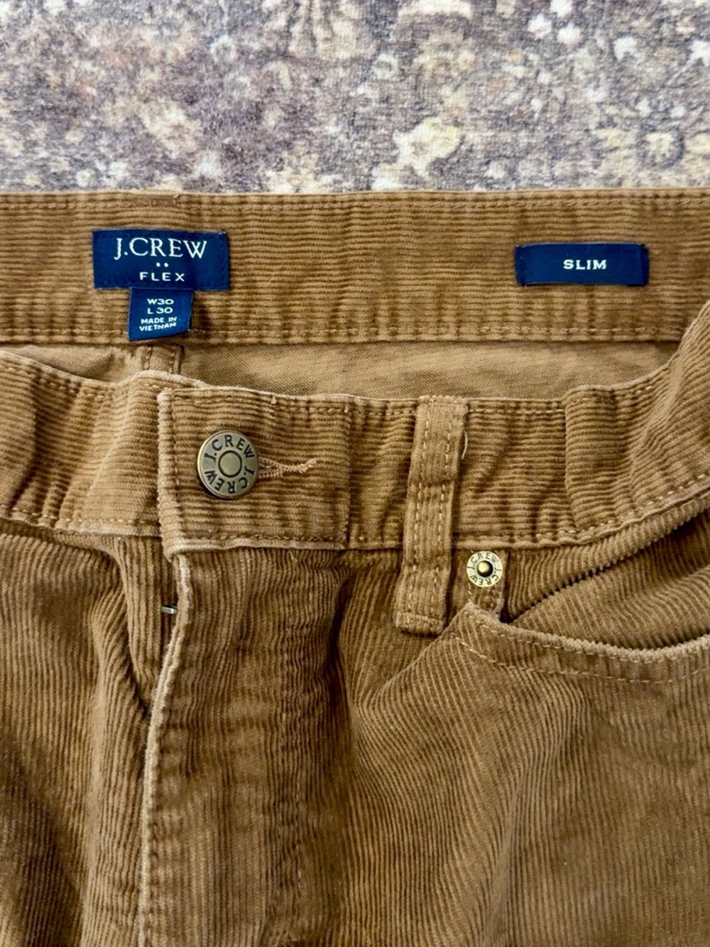 JCREW CORDUROY SLIM PANT SIZE 30 - Picture 3 of 8